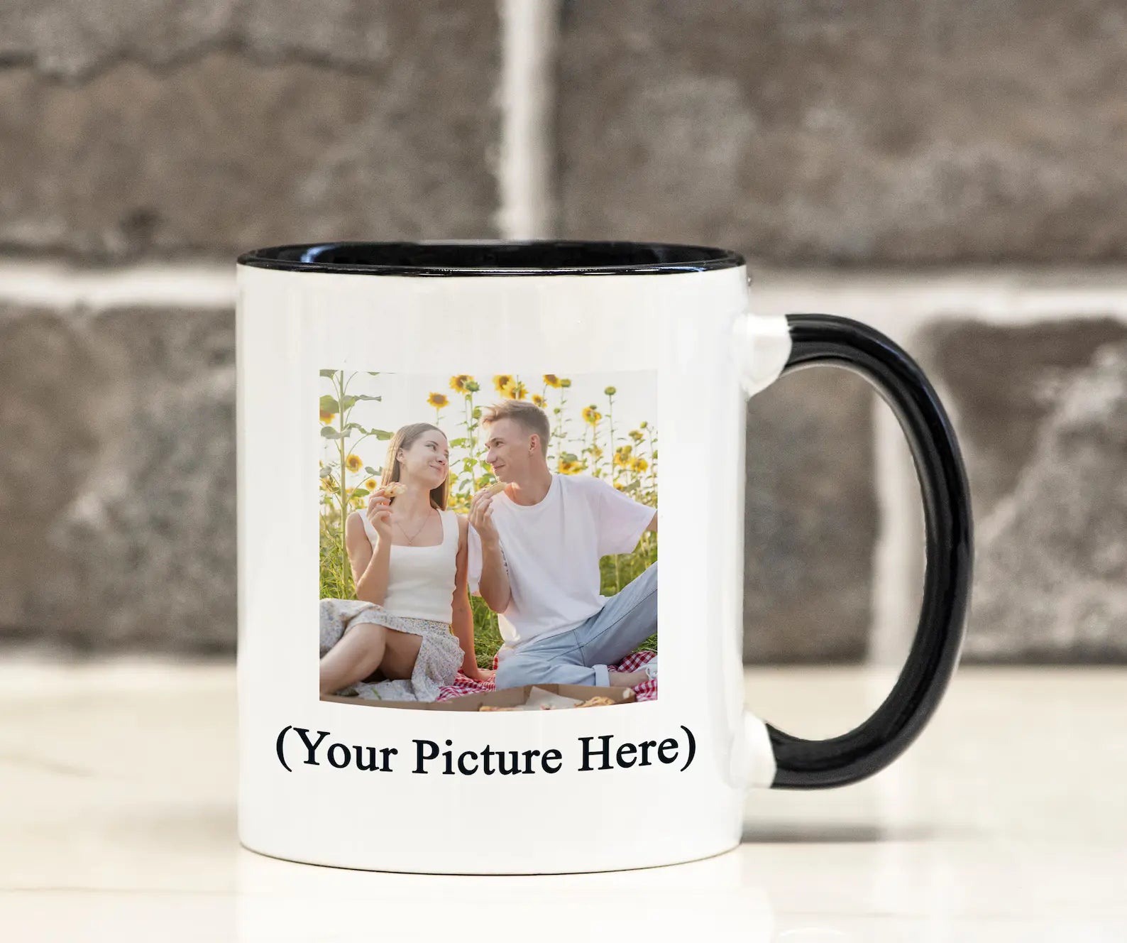 Custom Coffee Mug with Photo, Personalized Picture Coffee Cup, Anniversary Mug Gift for Him / Her, Customizable Logo-Text Mug Rosa Apparel