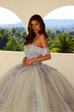 Juliet Off-the-Shoulder Quinceanera Floral Ball Gown - JT1479J Juliet