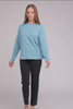 Zenana Ribbed Brushed Melange Hacci Sweater with a Pocket