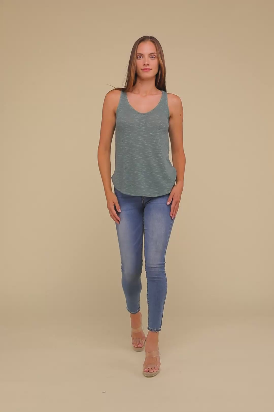 Zenana V Neck Sleeveless Cami Top