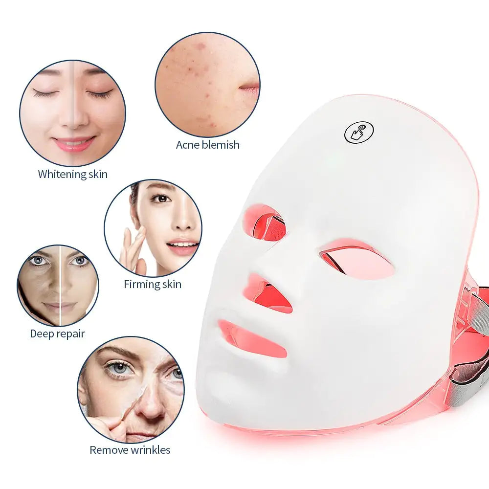 7 Colors Cycle Collagen Regeneration, Metabolism Boost, Acne Removal, Wrinkle Reduction Beauty Mask - Rosa Apparel