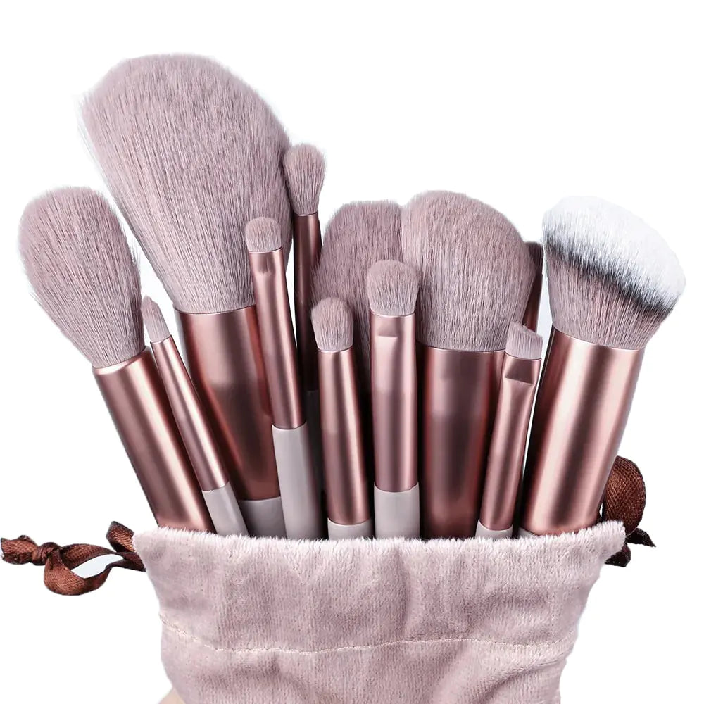 13 Pcs Soft Fluffy Makeup Brushes Set - Rosa Apparel