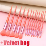 13 Pcs Soft Fluffy Makeup Brushes Set - Rosa Apparel