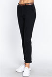 ACTIVE BASIC Cotton-Span Twill Straight Pants - Rosa Apparel