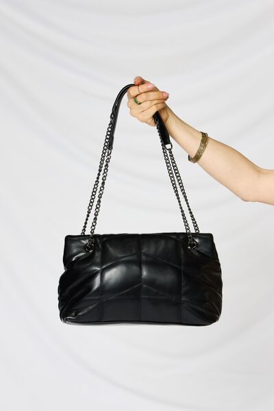 SHOMICO PU Leather Chain Handbag - Rosa Apparel